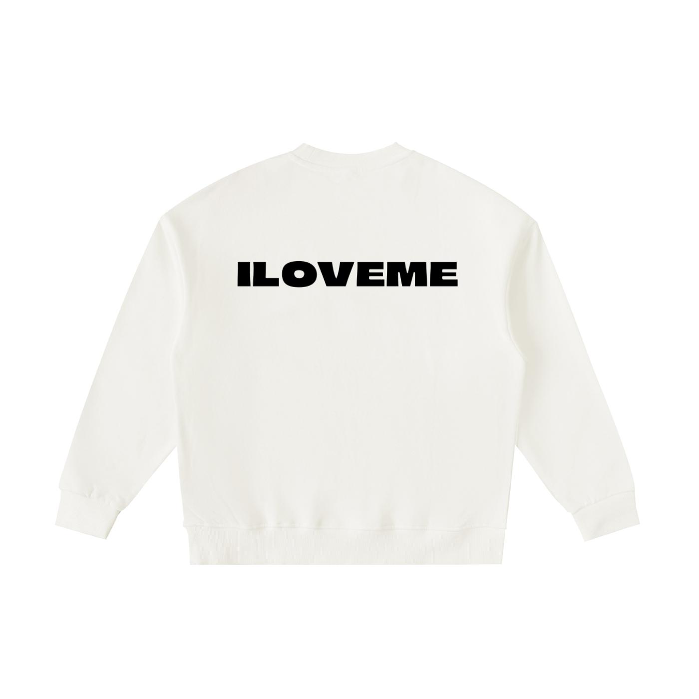 Essential White Fleece Kids' Crewneck Sweatshirt