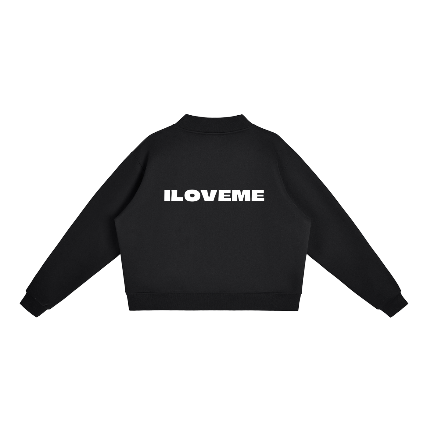 Essential Fleece Mock-Neck Crew Sweatshirt