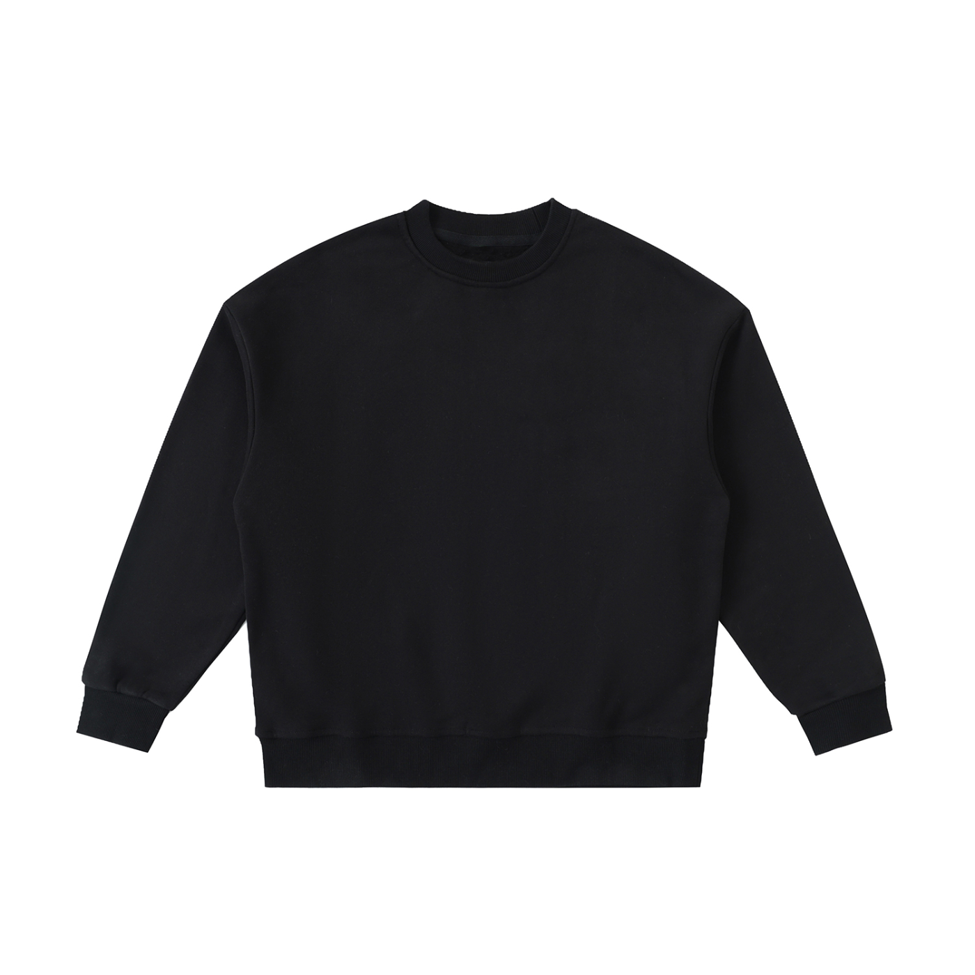 Essential Black Fleece Kids' Crewneck Sweatshirt
