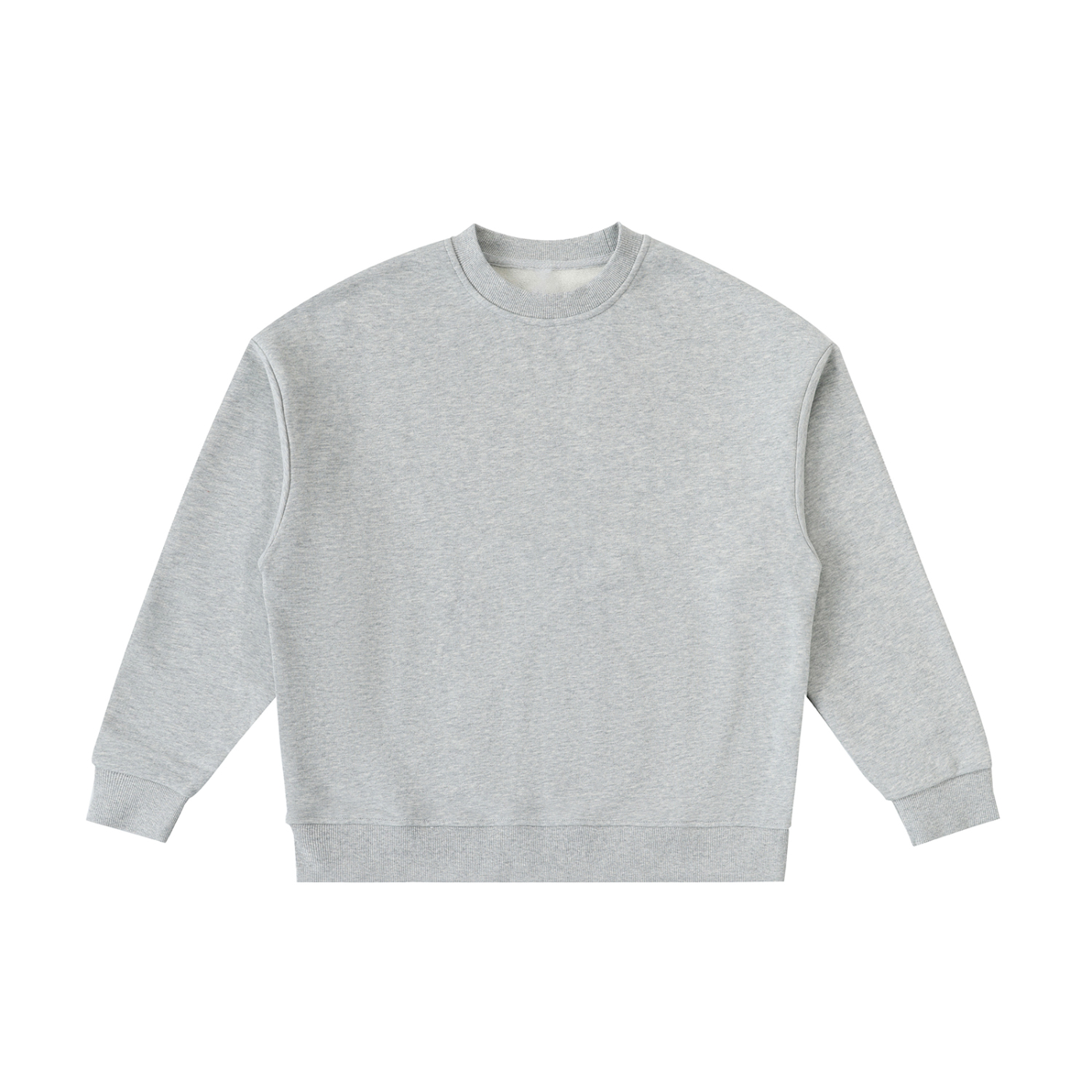Essential Gray Fleece Kids' Crewneck Sweatshirt